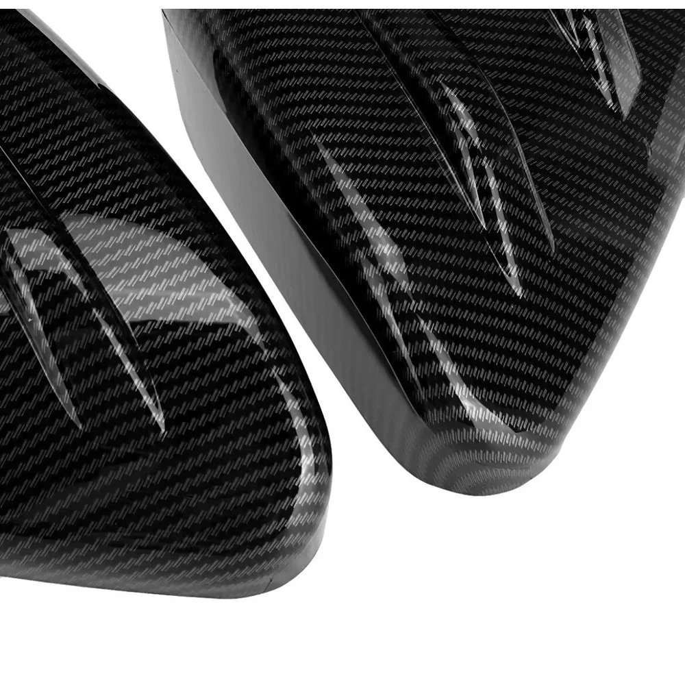 CARBON FIBER SIDE MIRROR COVER CAPS FOR 2016-21 HONDA CIVIC ADD-ON MU STYLE